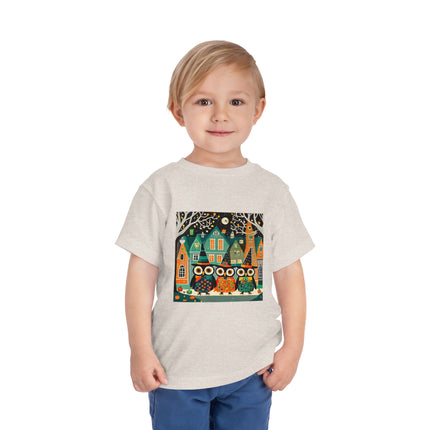 Night of the Trick-or-Treating Owlets Toddler Short Sleeve Tee
