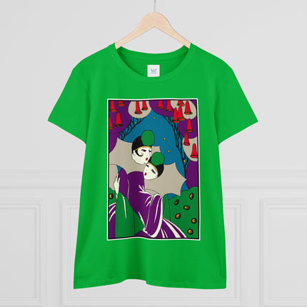 Two Pierrots Women's Midweight Cotton Tee
