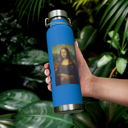 Mona Lisa by Leonardo da Vinci Copper Vacuum Insulated Bottle, 22oz