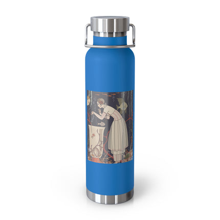 L'Etourdissant Petit Poisson (The Dazzling Little Fish) by George Barbier Copper Vacuum Insulated Bottle, 22oz