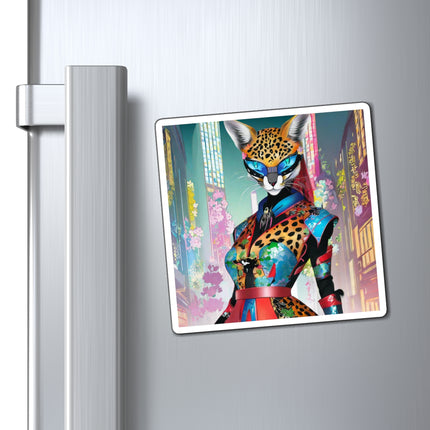 Cyber Cat Glamour Magnet (3 Sizes)