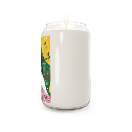 💌🎄 The Christmas Letter Of Holly House Scented Soy Candle – Whimsical Art Deco Holiday Charm