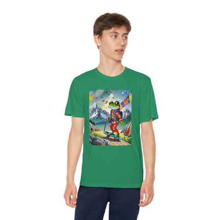 Skateboarding Frog Youth Competitor Tee – Whimsical Adventure & Playful Energy