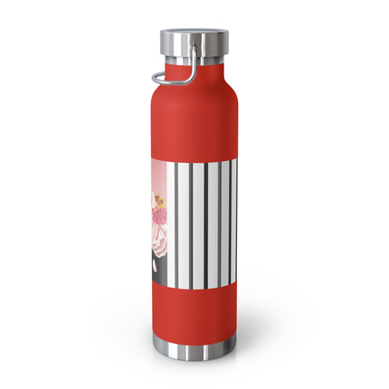 Pierrot & Fairies Dressed in Pink by Sofia Chiostri Copper Vacuum Insulated Bottle, 22oz