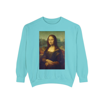 Mona Lisa by Leonardo da Vinci Unisex Garment-Dyed Sweatshirt