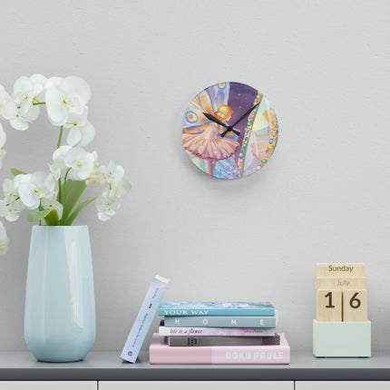 Reflections of Enchantment Acrylic Wall Clock, Round and Square