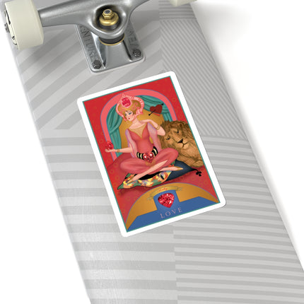 July & Ruby (from the Gem Series) by Sofia Chiostri Kiss-Cut Stickers (4 Sizes)