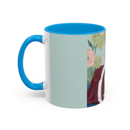 The Lady Of The Scarlet Chaise Colorful Mugs – Art Deco Romantic Elegance