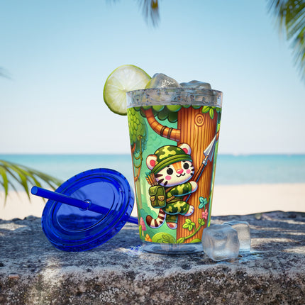 Stealthy Stripes Sunsplash Tumbler with Straw, 16oz