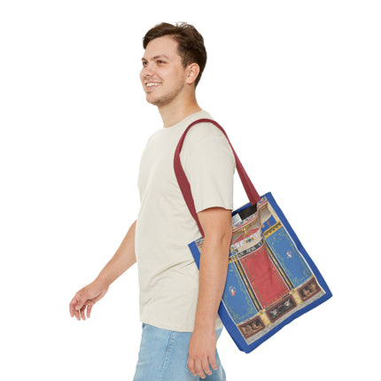Trompe L’Oeil Designer Tote Bag – Columns, Swans and Vases (AOP)