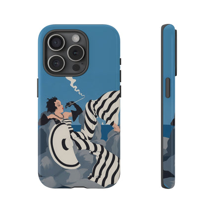 Art Deco Smoker Phone Case – Glamorous Lounging & Timeless Allure