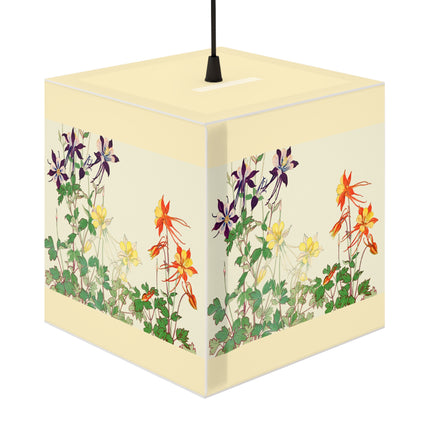 Aquilegia Flower by Tanigami Kônan Light Cube Lamp