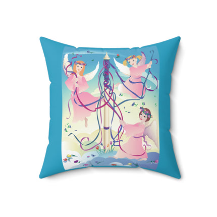 Angelic Revelry Spun Polyester Square Pillow