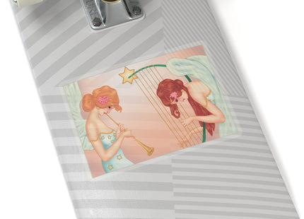 Heavenly Angel Duet Kiss-Cut Stickers (4 Sizes)