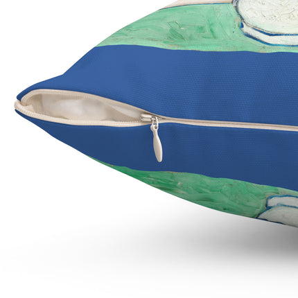Irises by Vincent Van Gogh Spun Polyester Square Pillow