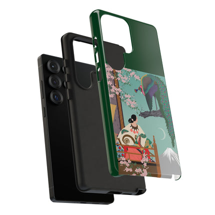 Peacock Garden Phone Case – Japanese Elegance & Timeless Beauty