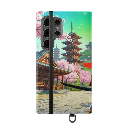 🦊⚔️ Cyberpunk Panda Samurai Flip Case – Futuristic Honor & Kitsune Spirit