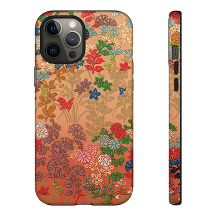 Ornamental Japanese Flower Pattern Phone Cases