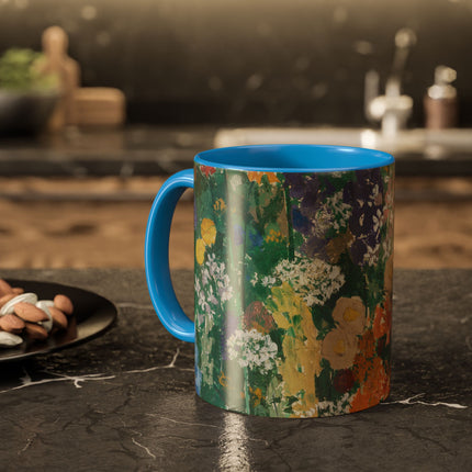 Flowers on the Mountain by August Babberger Colorful Mugs (11oz, 15oz)