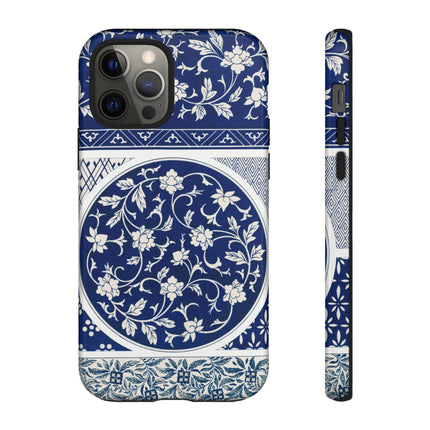 Blue Flower Pattern by Owen Jones Phone Cases