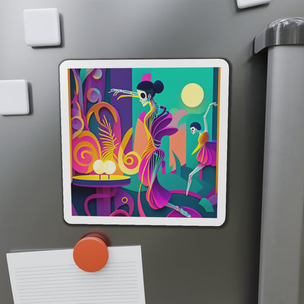 Dance of the Skeleton Ballerinas Die-Cut Magnets (5 Sizes)
