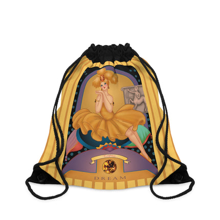 November & Topaz Zodiac Drawstring Bag