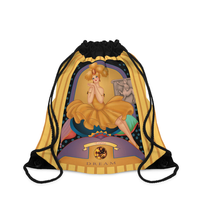 November & Topaz Zodiac Drawstring Bag