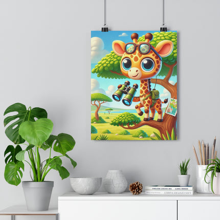 Giraffe Lookout Giclée Art Print