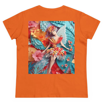 Hibiscus Fairy Women's Midweight Cotton Tee