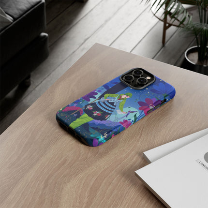 🌸🐦 The Lady Of The Midnight Bird Garden Phone Case – Art Deco Floral Fantasy