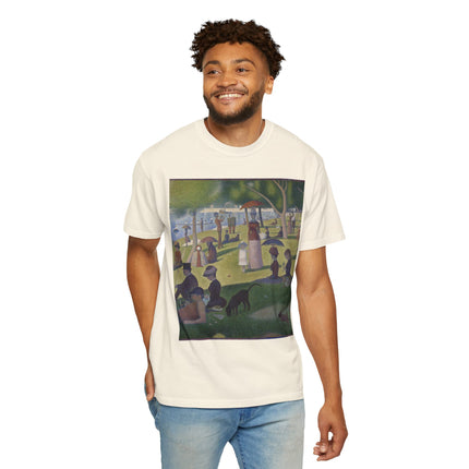 A Sunday on La Grande Jatte by Georges Seurat Unisex Garment-Dyed T-shirt