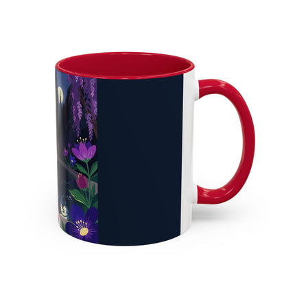The Moonlit Garden Serenade Colorful Mugs – Art Deco Musical Elegance