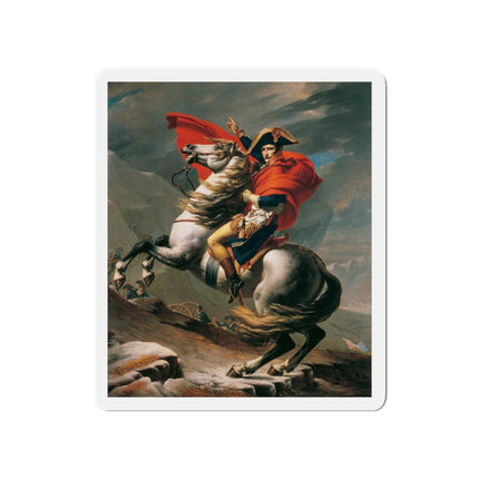 Napoleon Crossing the Alps by Jacques-Louis David Die-Cut Magnets (5 Sizes)