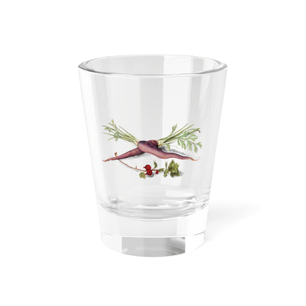 Carrot, Daucus carota and red currant, Ribes rubrum by Anselmus Boëtius de Boodt Shot Glass, 1.5oz