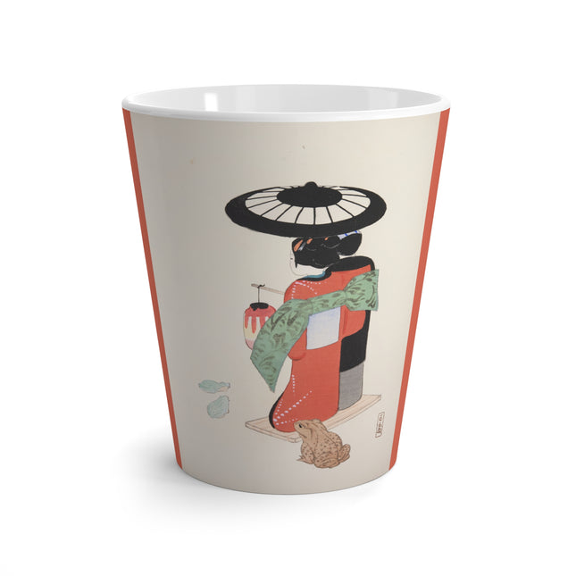 Illustrations of Japanese Toys Pl.020 by Kawasaki Kyosen Latte Mug