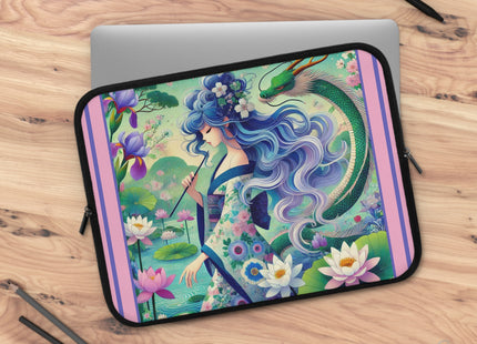 Fairy of the Koi Pond Laptop Sleeve
