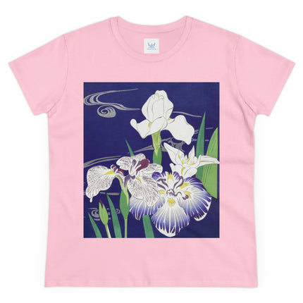 Irises by Kogyo Tsukioka Women's Midweight Cotton Tee