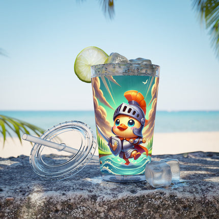 Valiant Duck Sunsplash Tumbler with Straw, 16oz