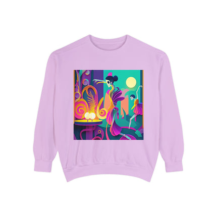 Dance of the Skeleton Ballerinas Unisex Garment-Dyed Sweatshirt