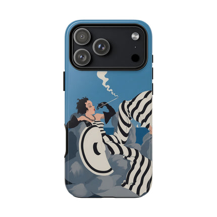 Art Deco Smoker Phone Case – Glamorous Lounging & Timeless Allure