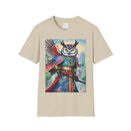 Cyberpunk Samurai Owl Softstyle T-Shirt
