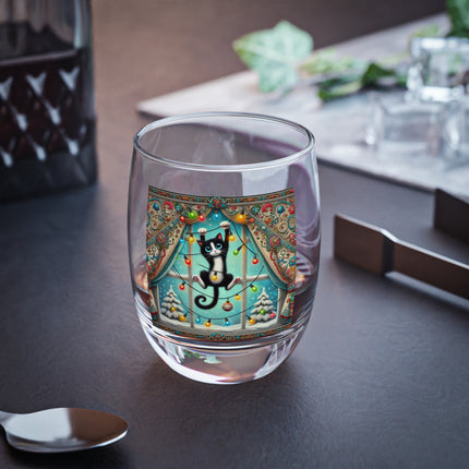 Mischief in Tinselland Whiskey Glass