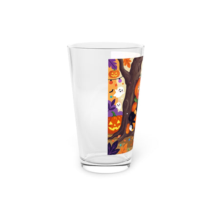 🎃🐈‍⬛ The Pumpkin Child’s Halloween Parade Glass, 16oz – Whimsical Storybook Charm