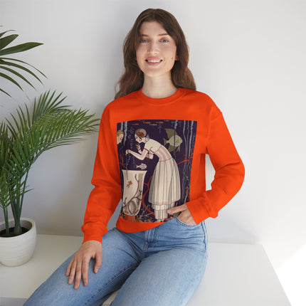 L'Etourdissant Petit Poisson (The Dazzling Little Fish) by George Barbier Heavy Blend™ Crewneck Sweatshirt