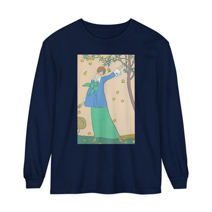 Le Verger by Georges Lepape Garment-dyed Long Sleeve T-Shirt