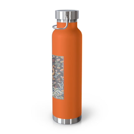 Rank Badge with Dragon with Deer Hooves Copper Vacuum Insulated Bottle, 22oz