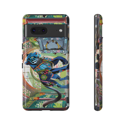 Cyber Panther's Hunt Phone Cases