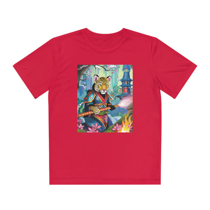 Cyberpunk Leopard Youth Competitor Tee
