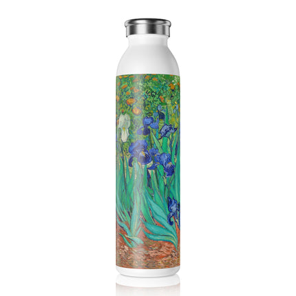 Irises by Vincent Van Gogh Slim Water Bottle