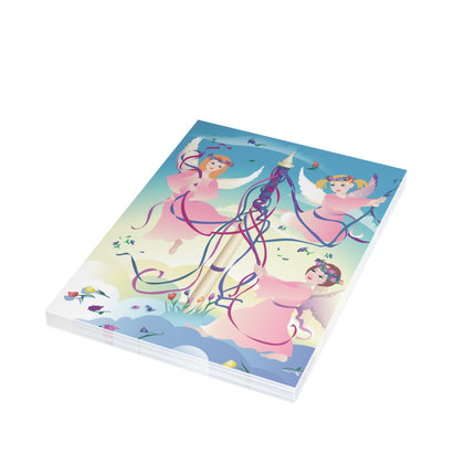 Angelic Revelry Greeting Cards (1, 10, 30, and 50pcs)